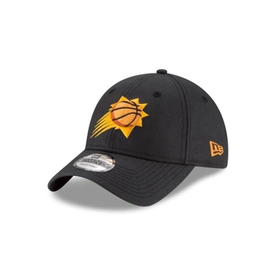 Black Phoenix Suns Hat - New Era NBA Waxed Canvas 9TWENTY Adjustable Caps USA6485031